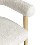 Spara Boucle Counter Stool, Cream-Furniture - Dining-High Fashion Home