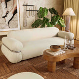 Leyla Boucle Sofa, Cream-Furniture - Sofas-High Fashion Home