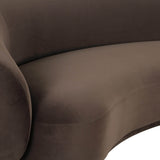 Kendall Sofa, Chocolate Brown-Furniture - Sofas-High Fashion Home