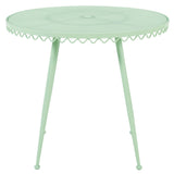 Erica Outdoor Cafe Table, Mint Green