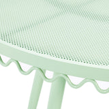 Erica Outdoor Cafe Table, Mint Green