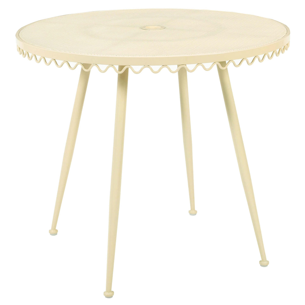 Erica Outdoor Cafe Table, Cream