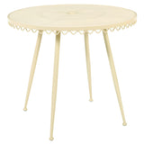 Erica Outdoor Cafe Table, Cream