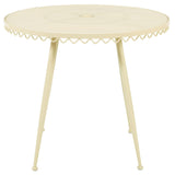 Erica Outdoor Cafe Table, Cream