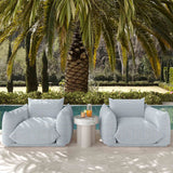 Saint Tropez Outdoor Chair, Blue Striped-Furniture - Chairs-High Fashion Home