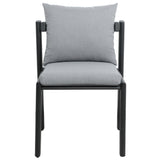 Nancy Outdoor Dining Chair, Grey, Set of 2-Furniture - Dining-High Fashion Home