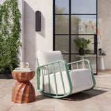 Violette Outdoor Rocking Chair, Mint Green-Furniture - Chairs-High Fashion Home