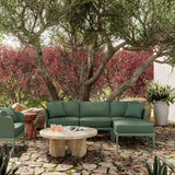 Kapri Outdoor Modular Sectional, Moss Green-Furniture - Sofas-High Fashion Home