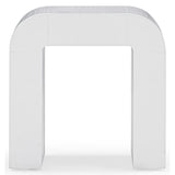 Hump Side Table, White