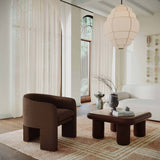 Memphis Coffee Table, Chocolate Brown-Furniture - Accent Tables-High Fashion Home