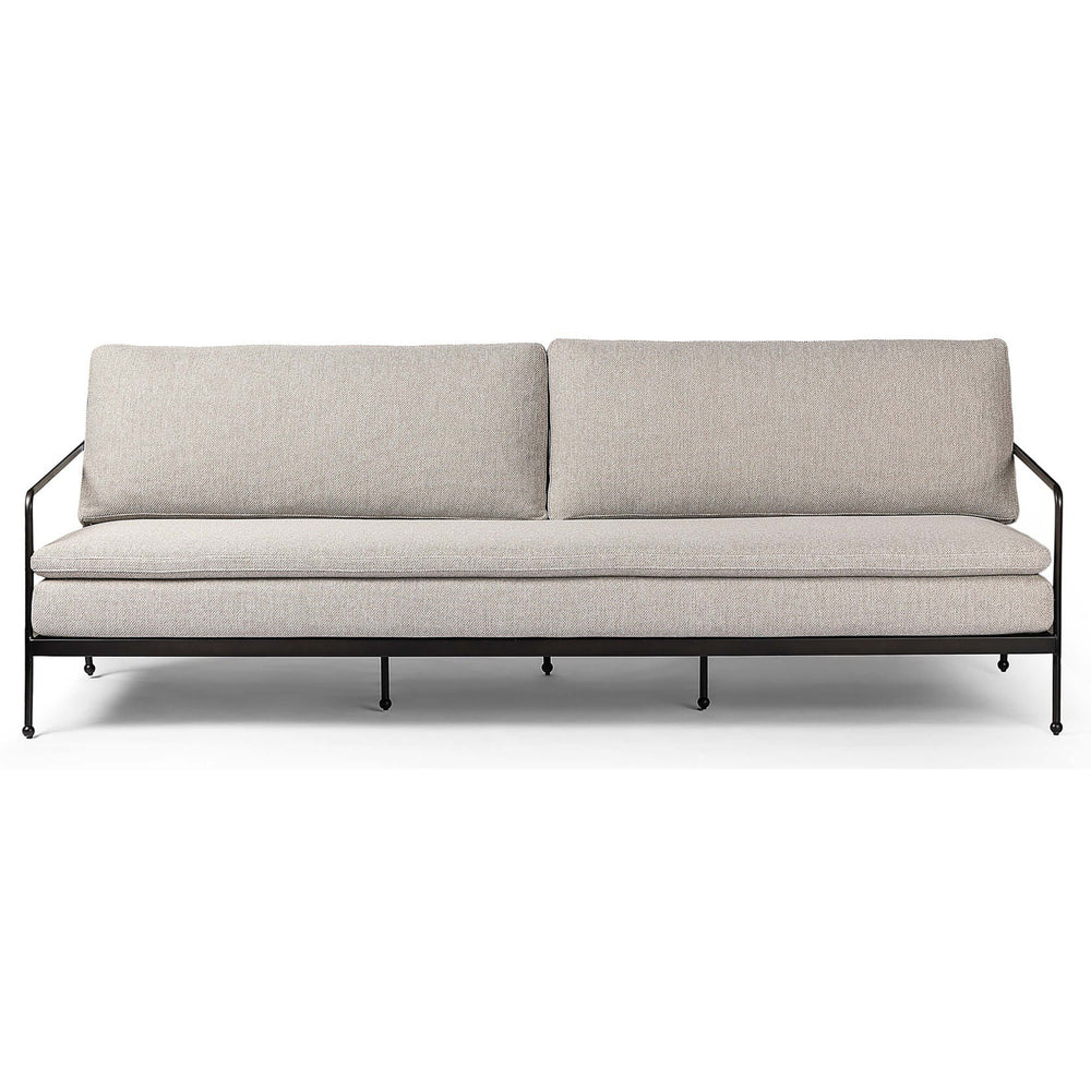 Tally Outdoor Sofa, Ramiro Ecru-Furniture - Sofas-High Fashion Home