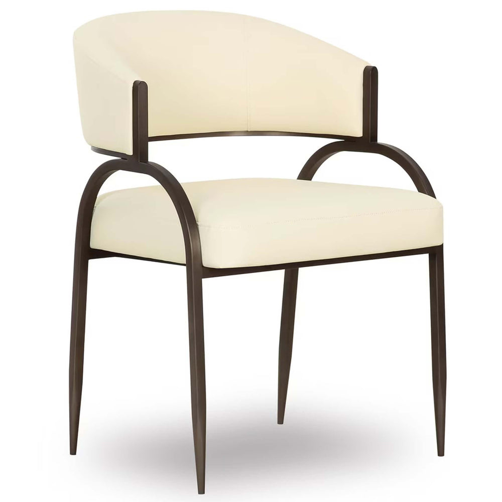 Tatum Vegan Leather Dining Chair, Cream