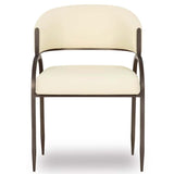 Tatum Vegan Leather Dining Chair, Cream