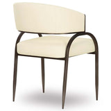 Tatum Vegan Leather Dining Chair, Cream