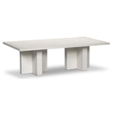 Terrell Outdoor Coffee Table, Matte White-Furniture - Accent Tables-High Fashion Home