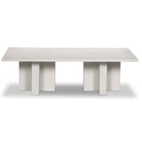 Terrell Outdoor Coffee Table, Matte White-Furniture - Accent Tables-High Fashion Home