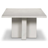 Terrell Outdoor Coffee Table, Matte White-Furniture - Accent Tables-High Fashion Home