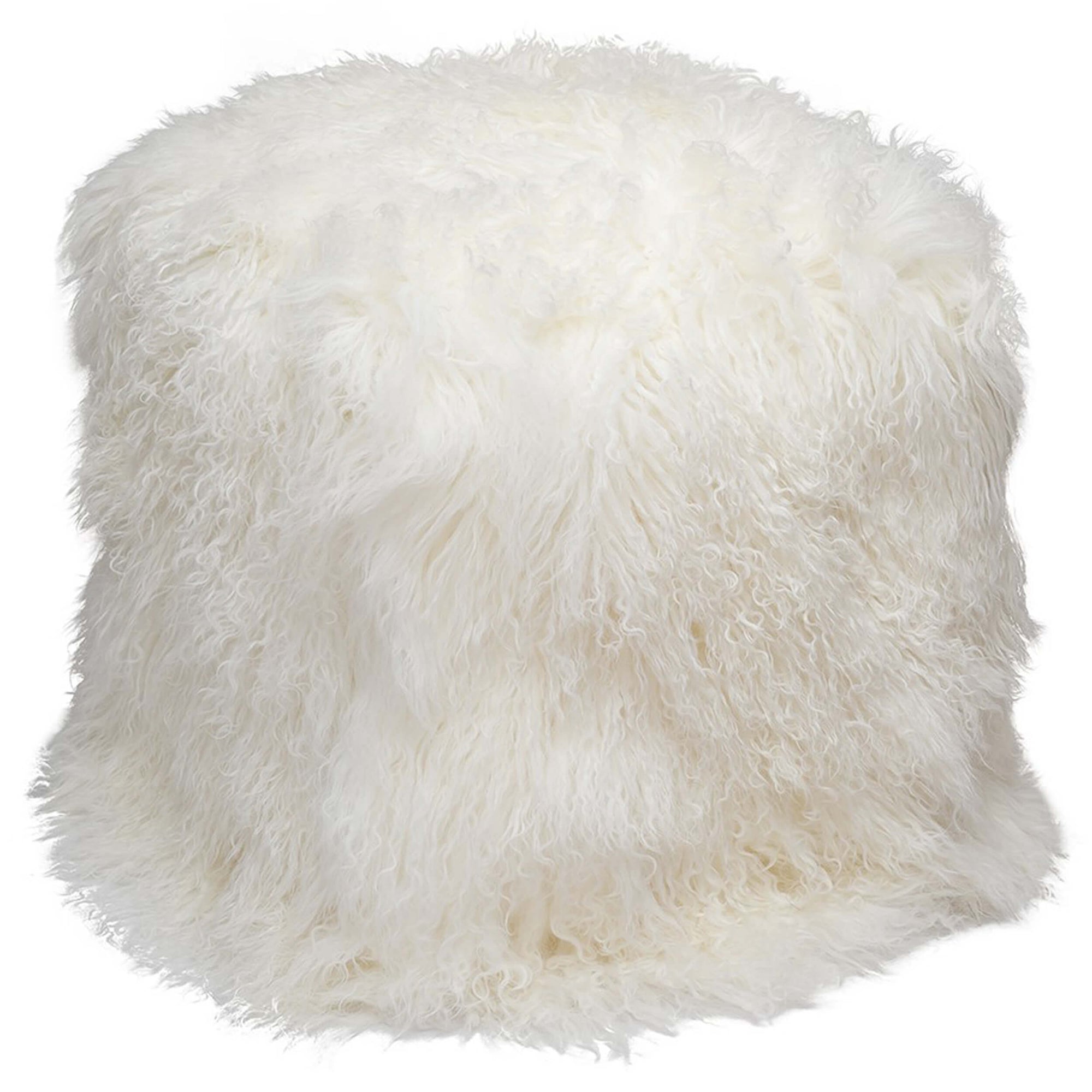 Tibetan Lamb Pouf – High Fashion Home