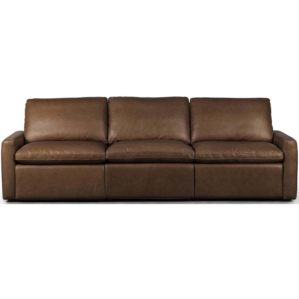 Tillery Leather Power Recliner 3-Piece Sectional, Sonoma Coco-Furniture - Sofas-High Fashion Home