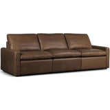 Tillery Leather Power Recliner 3-Piece Sectional, Sonoma Coco-Furniture - Sofas-High Fashion Home