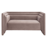 Trippel Loveseat, Taupe-Furniture - Sofas-High Fashion Home