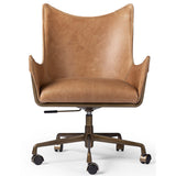 Truman Leather Desk Chair, Conroe Drift-Furniture - Office-High Fashion Home