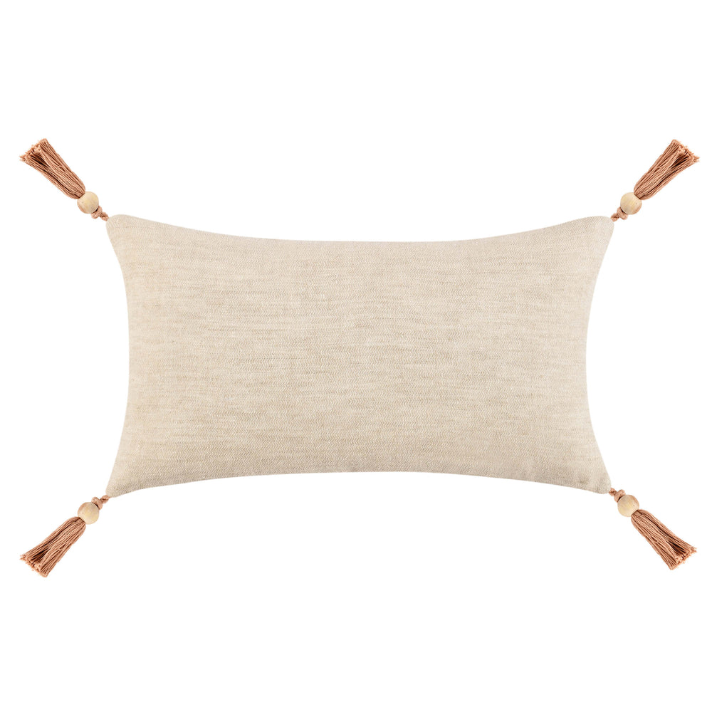 Sherry Lumbar Pillow, Natural-High Fashion Home