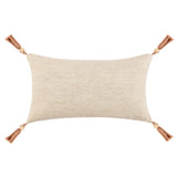 Sherry Lumbar Pillow, Natural-High Fashion Home