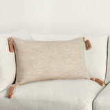 Sherry Lumbar Pillow, Natural-High Fashion Home