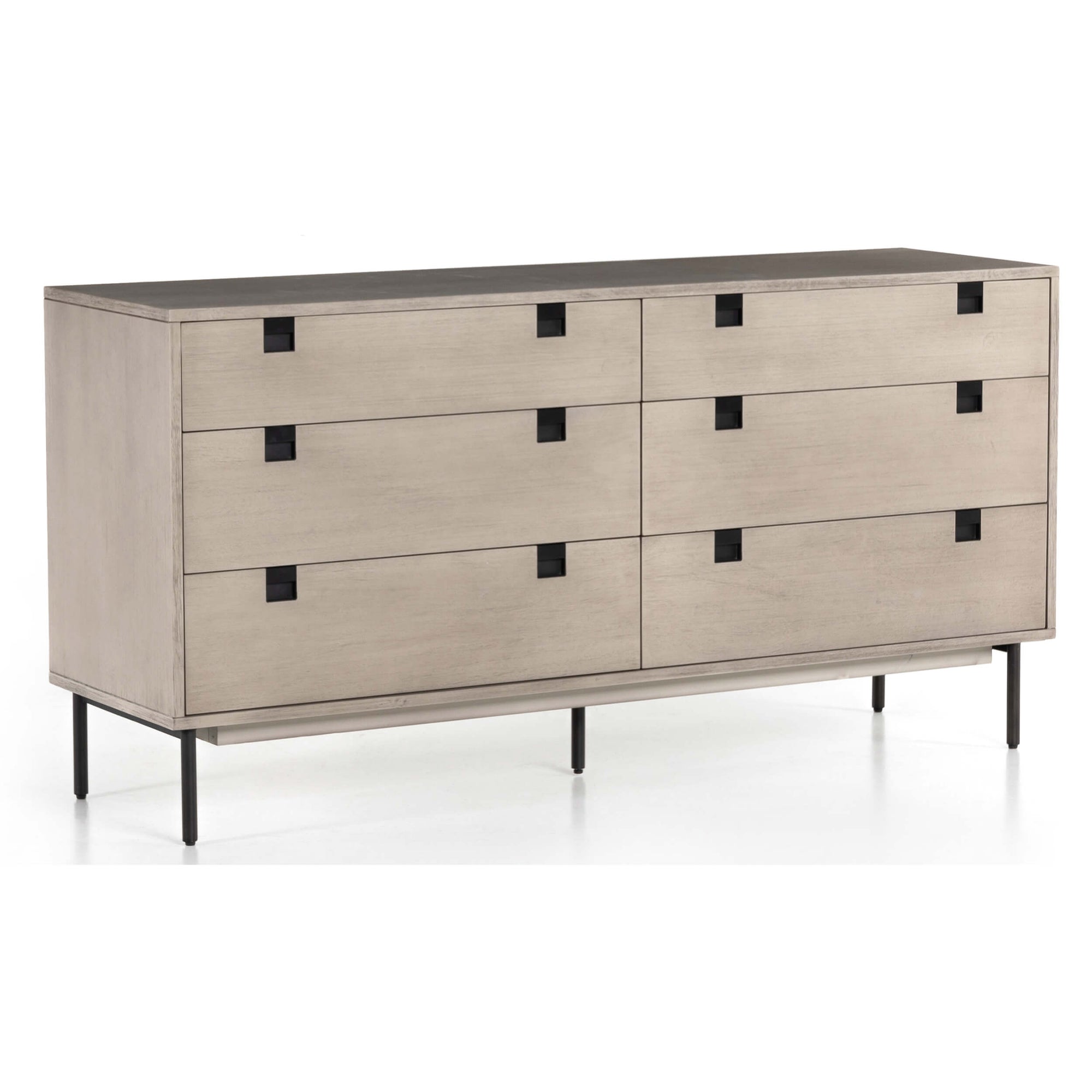 Carly 6 Drawer Dresser, Grey Wash#N# #N# #N# #N# – High Fashion Home