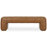 Verity Leather Bench, Tan