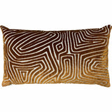 Vertigo Lumbar Pillow, Rust-Accessories-High Fashion Home