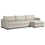 Wickham Right Chaise Sleeper Sectional w/Storage, Alameda Snow-Furniture - Sofas-High Fashion Home