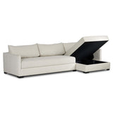 Wickham Right Chaise Sleeper Sectional w/Storage, Alameda Snow-Furniture - Sofas-High Fashion Home