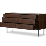 Carlisle 6 Drawer Dresser, Russet Oak