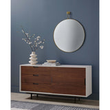 Vina Mirror, Antique Brass-Accessories-High Fashion Home