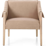 Bauer Leather Chair, Palermo Nude-Furniture - Chairs-High Fashion Home