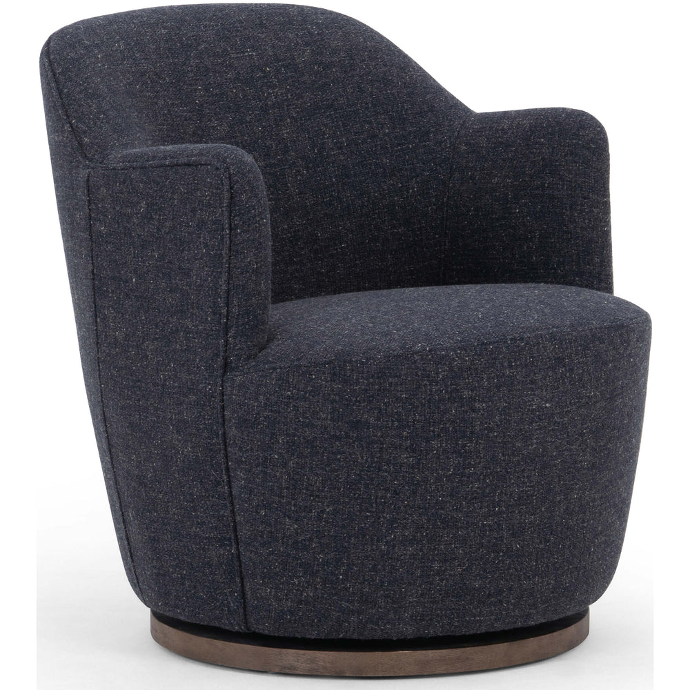 Aurora Swivel Chair, Thames Slate-Furniture - Chairs-High Fashion Home