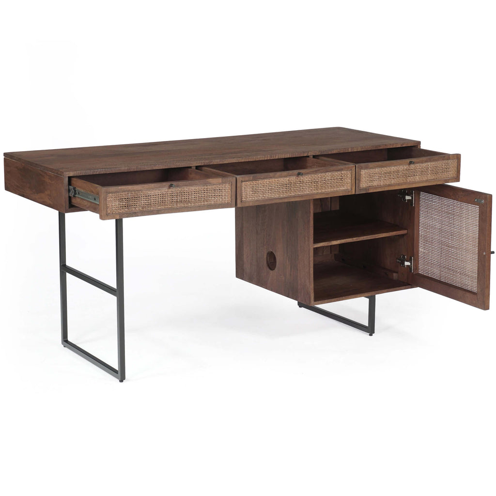 Carmel Desk, Brown Wash – High Fashion Home