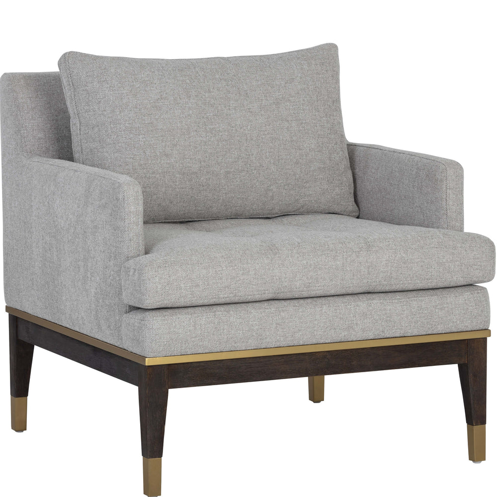 Beckette Lounge Chair, Belfast Heather Grey-Furniture - Chairs-High Fashion Home