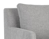 Beckette Lounge Chair, Belfast Heather Grey-Furniture - Chairs-High Fashion Home