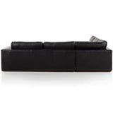 Colt 3 Piece Leather Sectional, Heirloom Black-Furniture - Sofas-High Fashion Home