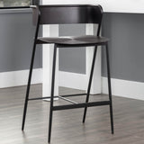 Keane Counter Stool, Gunmetal-Furniture - Dining-High Fashion Home