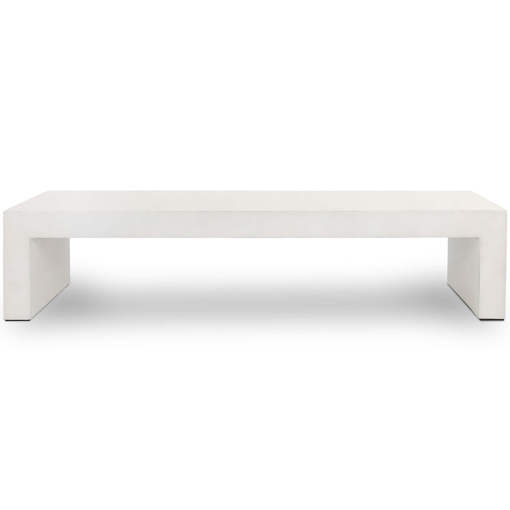 Parish Coffee Table, White Concrete – High Fashion Home