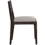 Francis Dining Chair, Linoso Light Grey/Dark Brown, Set of 2-Furniture - Dining-High Fashion Home