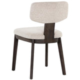 Rickett Dining Chair, Dove Cream/Dark Brown, Set of 2-Furniture - Dining-High Fashion Home