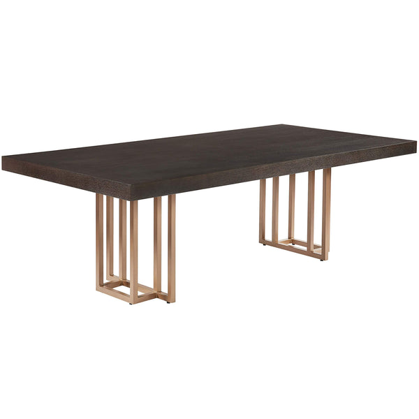 Baldessara Dining Table, Brown – High Fashion Home