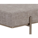 Davian Bench, Chacha Limestone-Furniture - Chairs-High Fashion Home