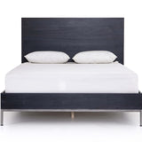 Trey Bed, Black Poplar-Furniture - Bedroom-High Fashion Home