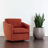 Irina Swivel Chair, Treasure Russet-Furniture - Chairs-High Fashion Home